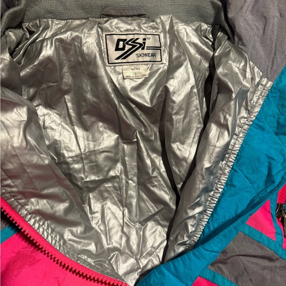 Vintage Ossi Skiwear Pink Jacket Large Men’s Ski Jacket - Picture 5 of 7